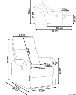 Nojatuolit<Beliani Lepotuoli Led-Valoilla Ja Usb-Portilla Beige Somero