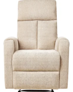 Nojatuolit<Beliani Lepotuoli Led-Valoilla Ja Usb-Portilla Beige Somero