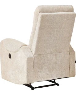 Nojatuolit<Beliani Lepotuoli Led-Valoilla Ja Usb-Portilla Beige Somero