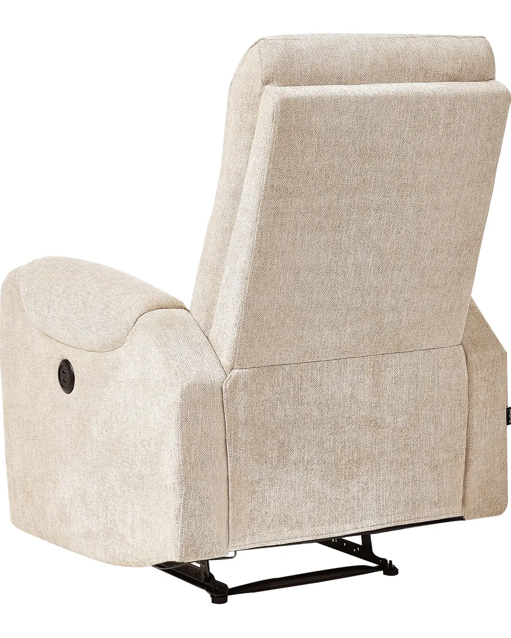 Nojatuolit<Beliani Lepotuoli Led-Valoilla Ja Usb-Portilla Beige Somero