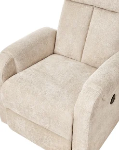 Nojatuolit<Beliani Lepotuoli Led-Valoilla Ja Usb-Portilla Beige Somero