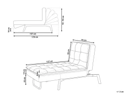 Clearance Beliani Lepotuoli Sametti Vaaleanharmaa Loiret