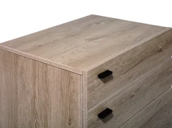 Säilytys<Beliani Lipasto 4 Laatikkoa Vaalea Puu Acra