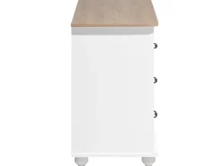 Sale Beliani Lipasto 3 Laatikkoa Valkoinen Everett