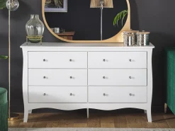 Clearance Beliani Lipasto 6 Laatikkoa Valkoinen Winchester