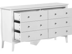Clearance Beliani Lipasto 6 Laatikkoa Valkoinen Winchester