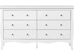 Clearance Beliani Lipasto 6 Laatikkoa Valkoinen Winchester