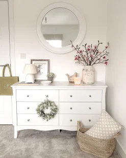 Clearance Beliani Lipasto 6 Laatikkoa Valkoinen Winchester