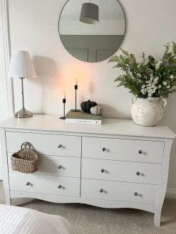 Clearance Beliani Lipasto 6 Laatikkoa Valkoinen Winchester