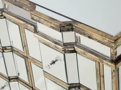 Sale Beliani Lipasto Peililasi 6 Laatikkoa Hopea Mozela