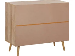 Säilytys<Beliani Lipasto Rottinki 3 Laatikkoa Vaalea Puu Ponca