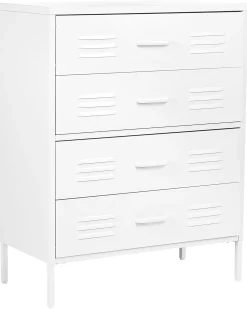 Cheap Beliani Lipasto Teras 4 Laatikkoa Valkoinen Enago