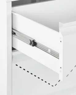 Säilytys<Beliani Lipasto Teras 4 Laatikkoa Valkoinen Matana