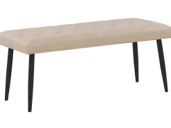 Sängyt<Beliani Makuuhuonesetti Keinonahka 4 Osaa Beige 180 X 200 Cm Essonne