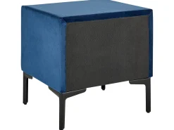 New Beliani Makuuhuonesetti Sametti 3 Osaa Laivastonsininen 180 X 200 Cm Sezanne