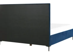 New Beliani Makuuhuonesetti Sametti 3 Osaa Laivastonsininen 180 X 200 Cm Sezanne