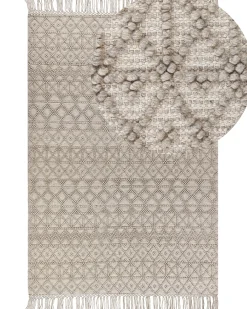 Matot<Beliani Matto Beige 200 X 300 Cm Alucra