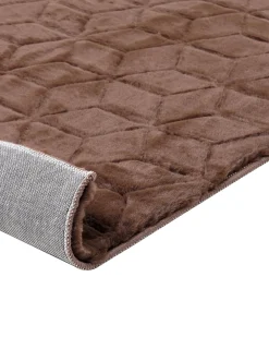 Outlet Beliani Matto Janiksen Tekoturkis Ruskea 160 X 230 Cm Thatta