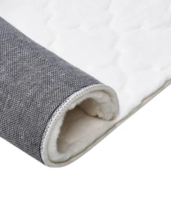 Matot<Beliani Matto Janiksen Tekoturkis Valkoinen 160 X 230 Cm Gharo