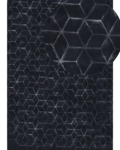 Store Beliani Matto Janiksen Tekoturkis Musta 160 X 230 Cm Thatta