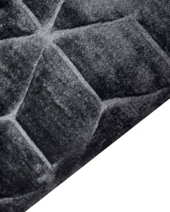 Store Beliani Matto Janiksen Tekoturkis Musta 160 X 230 Cm Thatta