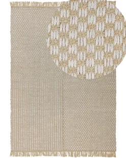 Matot<Beliani Matto Juutti Beige 140 X 200 Cm Adabag