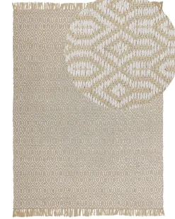 Matot<Beliani Matto Juutti Beige 140 X 200 Cm Pozanti