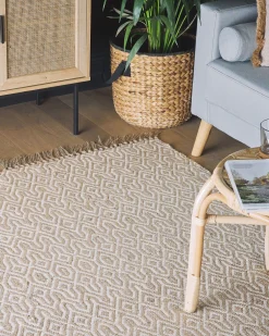 Matot<Beliani Matto Juutti Beige 140 X 200 Cm Pozanti