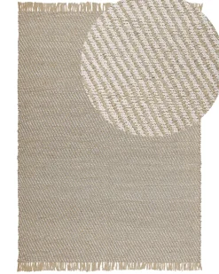 Cheap Beliani Matto Juutti Beige 140 X 200 Cm Aladag