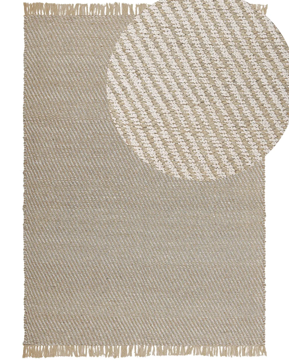 Cheap Beliani Matto Juutti Beige 140 X 200 Cm Aladag