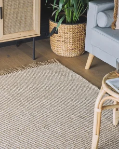 Cheap Beliani Matto Juutti Beige 140 X 200 Cm Aladag