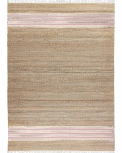 Cheap Beliani Matto Juutti Beige/Pastellipinkki 160 X 230 Cm Mirza