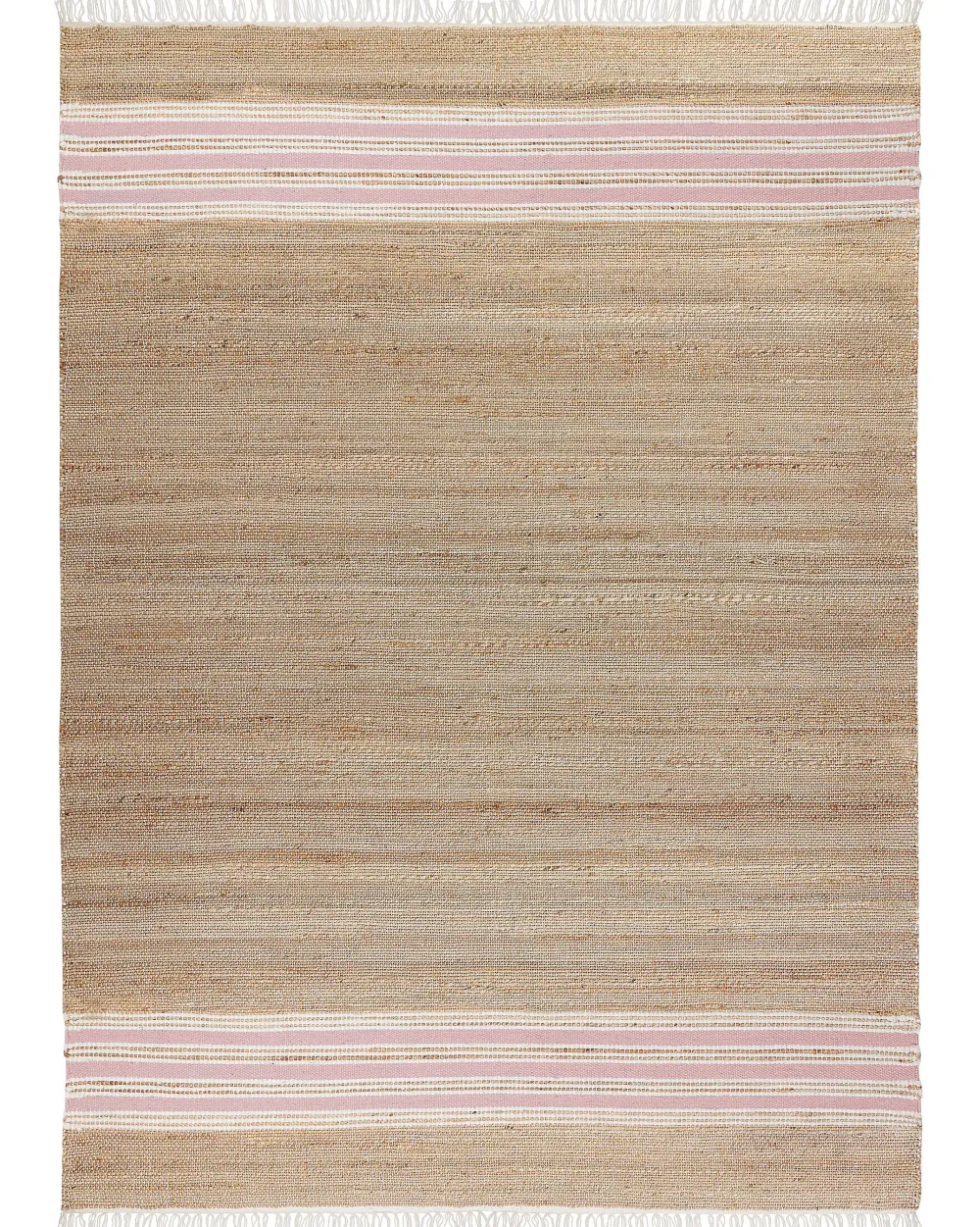 Cheap Beliani Matto Juutti Beige/Pastellipinkki 160 X 230 Cm Mirza