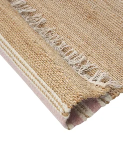 Cheap Beliani Matto Juutti Beige/Pastellipinkki 160 X 230 Cm Mirza