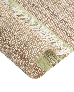 Matot<Beliani Matto Juutti Beige/Vaaleanvihrea 160 X 230 Cm Talpur