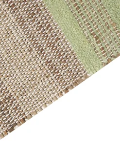 Matot<Beliani Matto Juutti Beige/Vaaleanvihrea 160 X 230 Cm Talpur