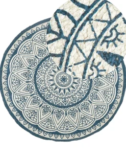 Matot<Beliani Matto Juutti Sininen 120 Cm Anadere