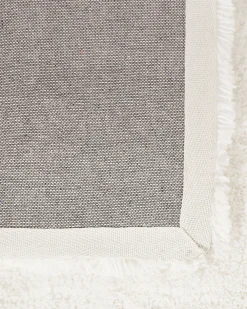 Matot<Beliani Matto Kangas Valkoinen 200 X 200 Cm Evren