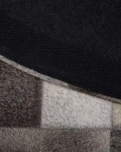 Cheap Beliani Matto Lehmannahka Harmaa 140 Cm Bergama