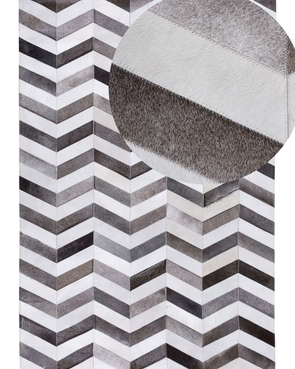 Clearance Beliani Matto Lehmannahka Harmaa 140 X 200 Cm Aksaz