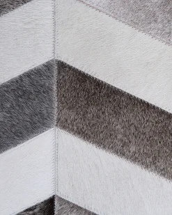 Clearance Beliani Matto Lehmannahka Harmaa 140 X 200 Cm Aksaz