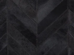 Shop Beliani Matto Lehmannahka Musta 160 X 230 Cm Belevi