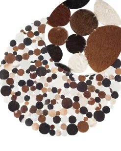 Matot<Beliani Matto Lehmannahka Ruskea 140 Cm Sorgun