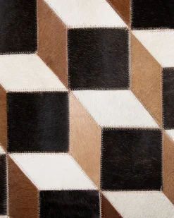 Shop Beliani Matto Lehmannahka Ruskea 140 X 200 Cm Alpkoy