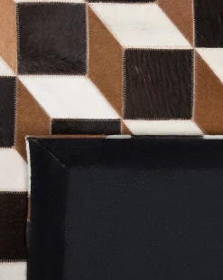 Shop Beliani Matto Lehmannahka Ruskea 140 X 200 Cm Alpkoy