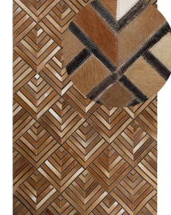 Matot<Beliani Matto Lehmannahka Ruskea 140 X 230 Cm Tekir