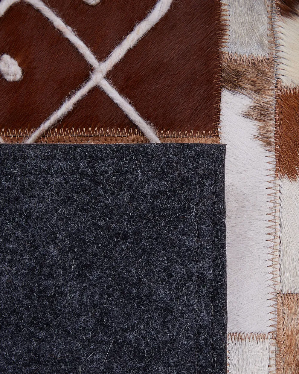 Clearance Beliani Matto Lehmannahka Ruskea 160 X 230 Cm Herekli