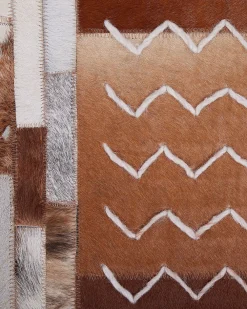 Clearance Beliani Matto Lehmannahka Ruskea 160 X 230 Cm Herekli