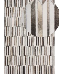 Matot<Beliani Matto Lehmannahka Ruskea/Beige 160 X 230 Cm Kulalar