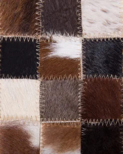 Matot<Beliani Matto Lehmannahka Ruskea/Beige 160 X 230 Cm Konya